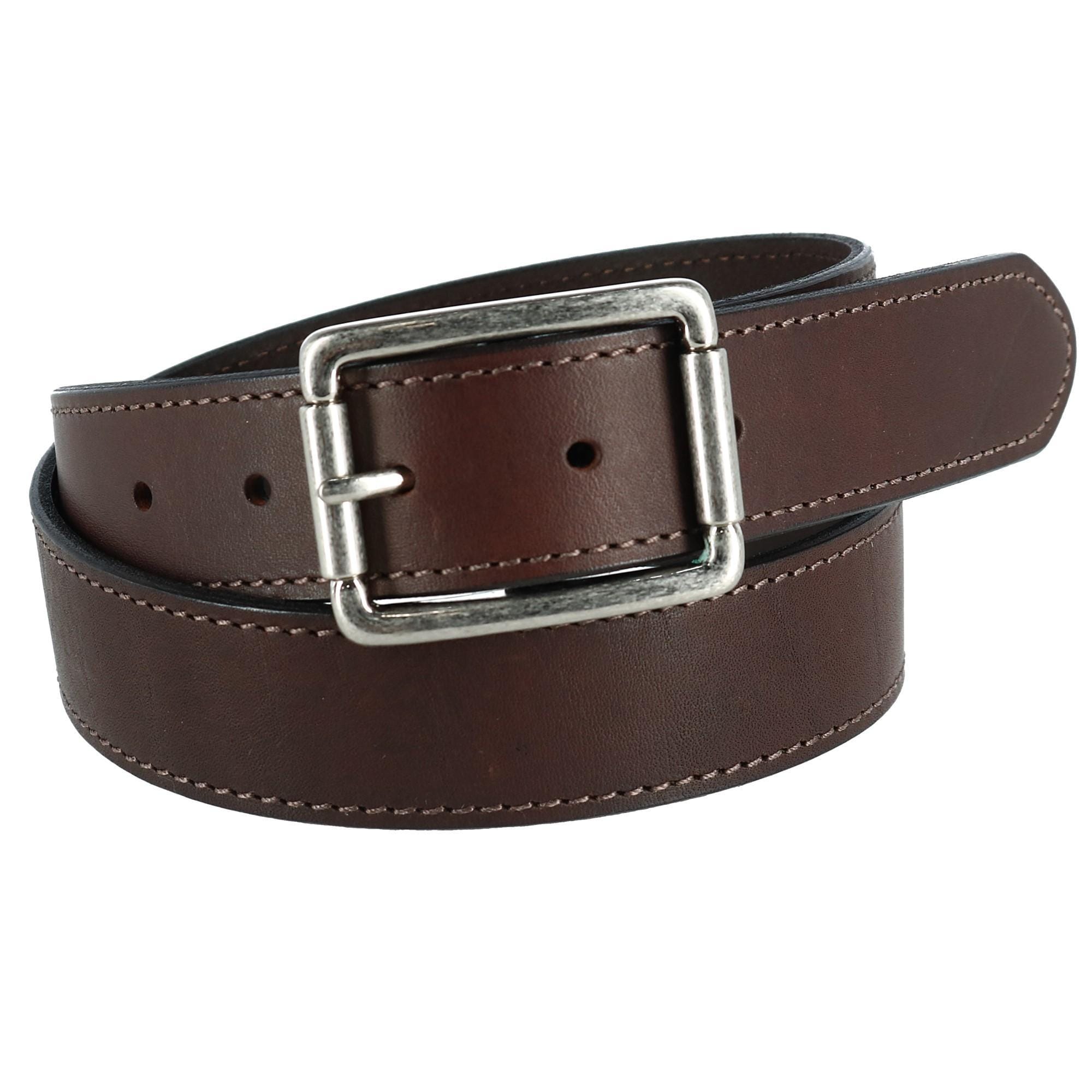 CrookhornDavis Men's Newcastle Natural Grain Leather Belt - Brown