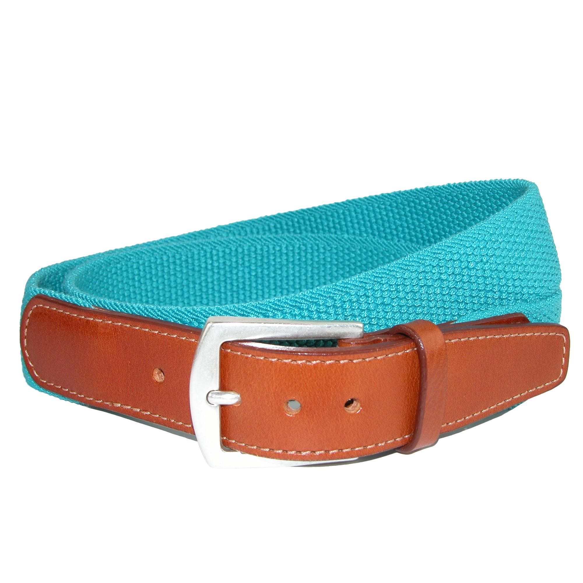 CrookhornDavis Men's Newport Pique Cotton Woven Elastic Belt