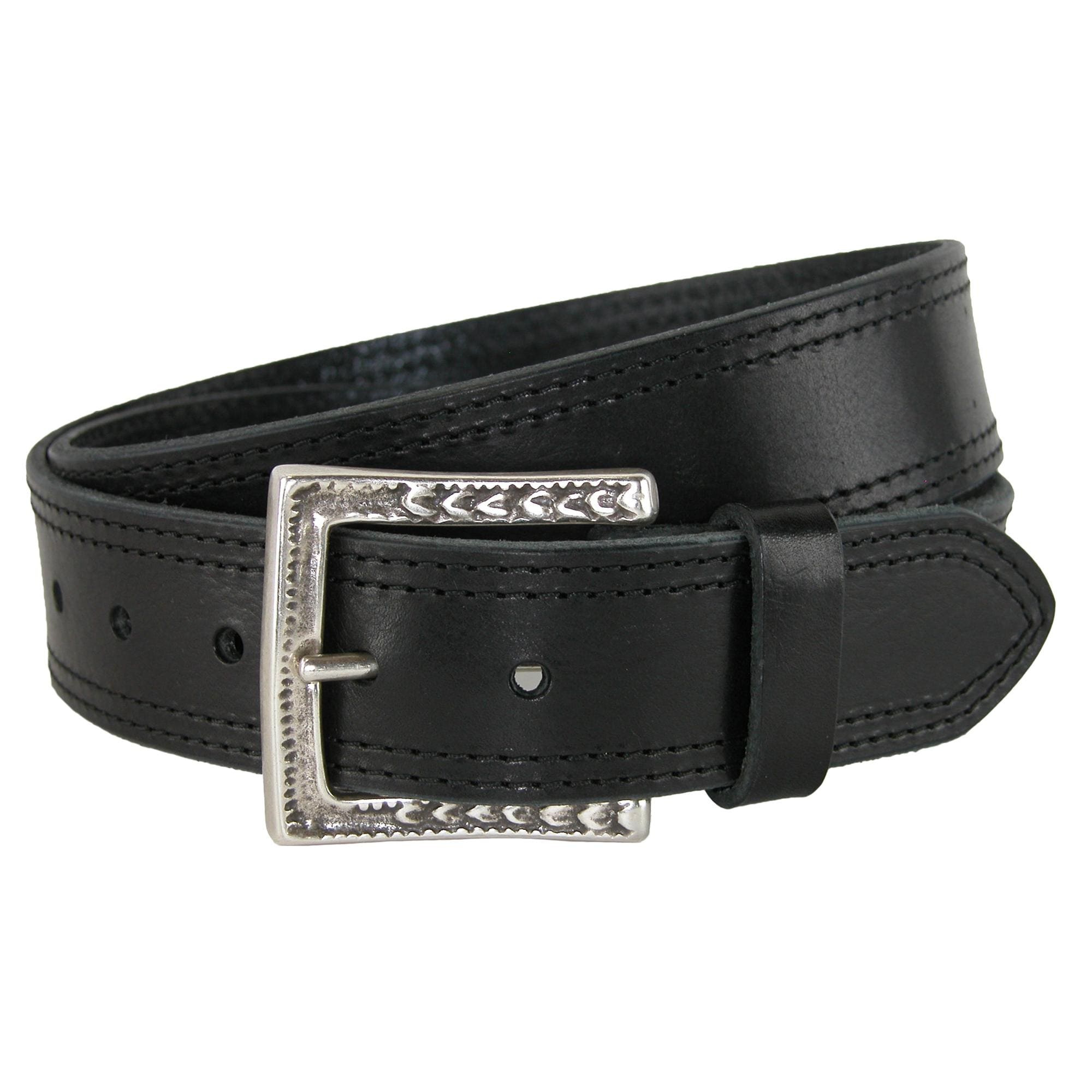 CrookhornDavis Men's Douglas SoHo Casual Pull Up Leather Jean Belt - Black