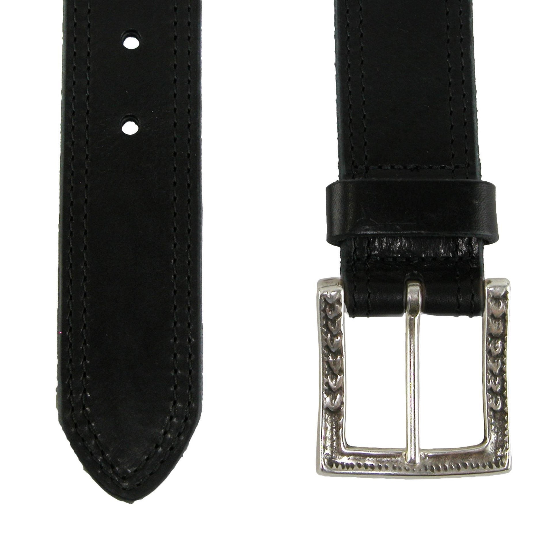 CrookhornDavis Men's Douglas SoHo Casual Pull Up Leather Jean Belt - Black