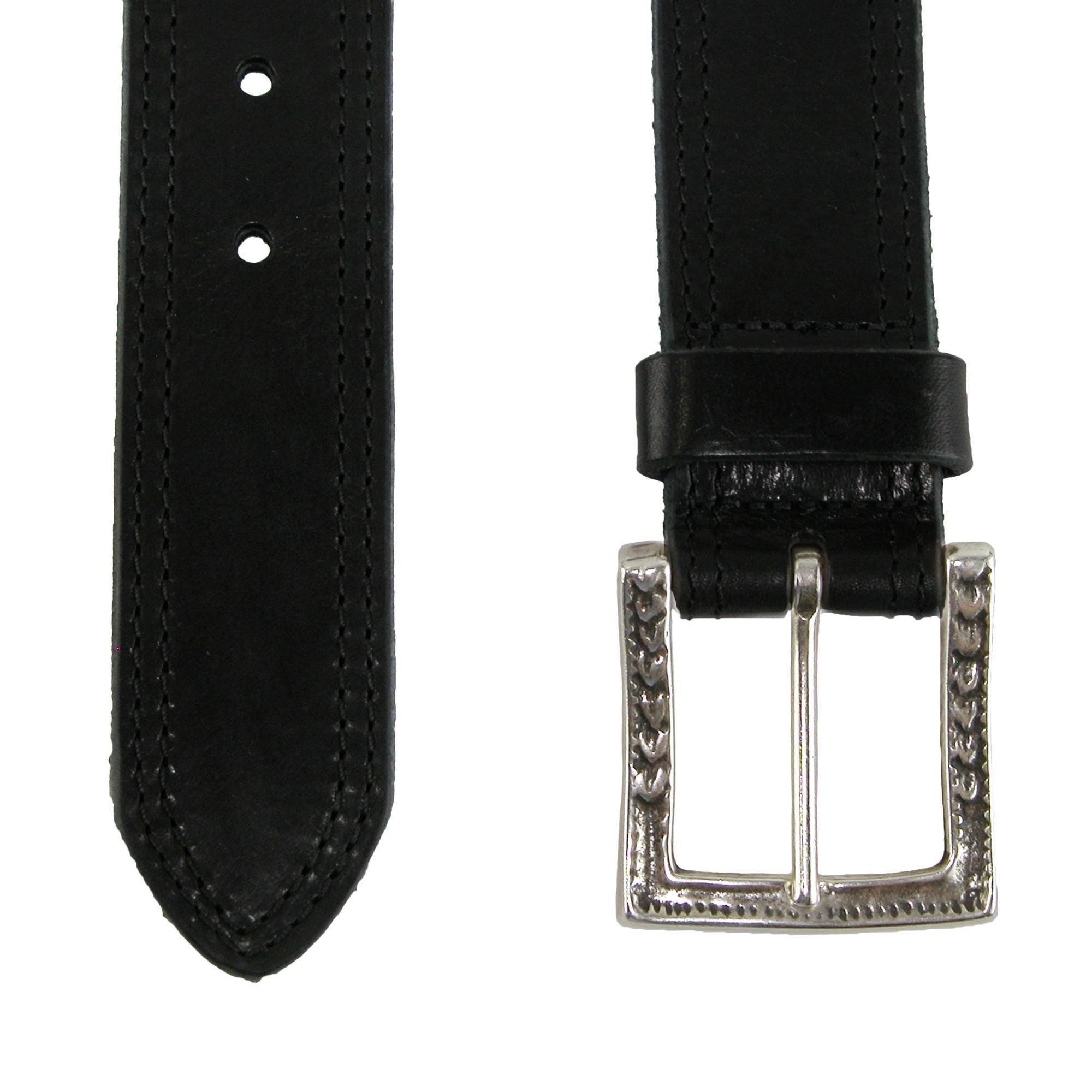 CrookhornDavis Men's Douglas SoHo Casual Pull Up Leather Jean Belt - Black
