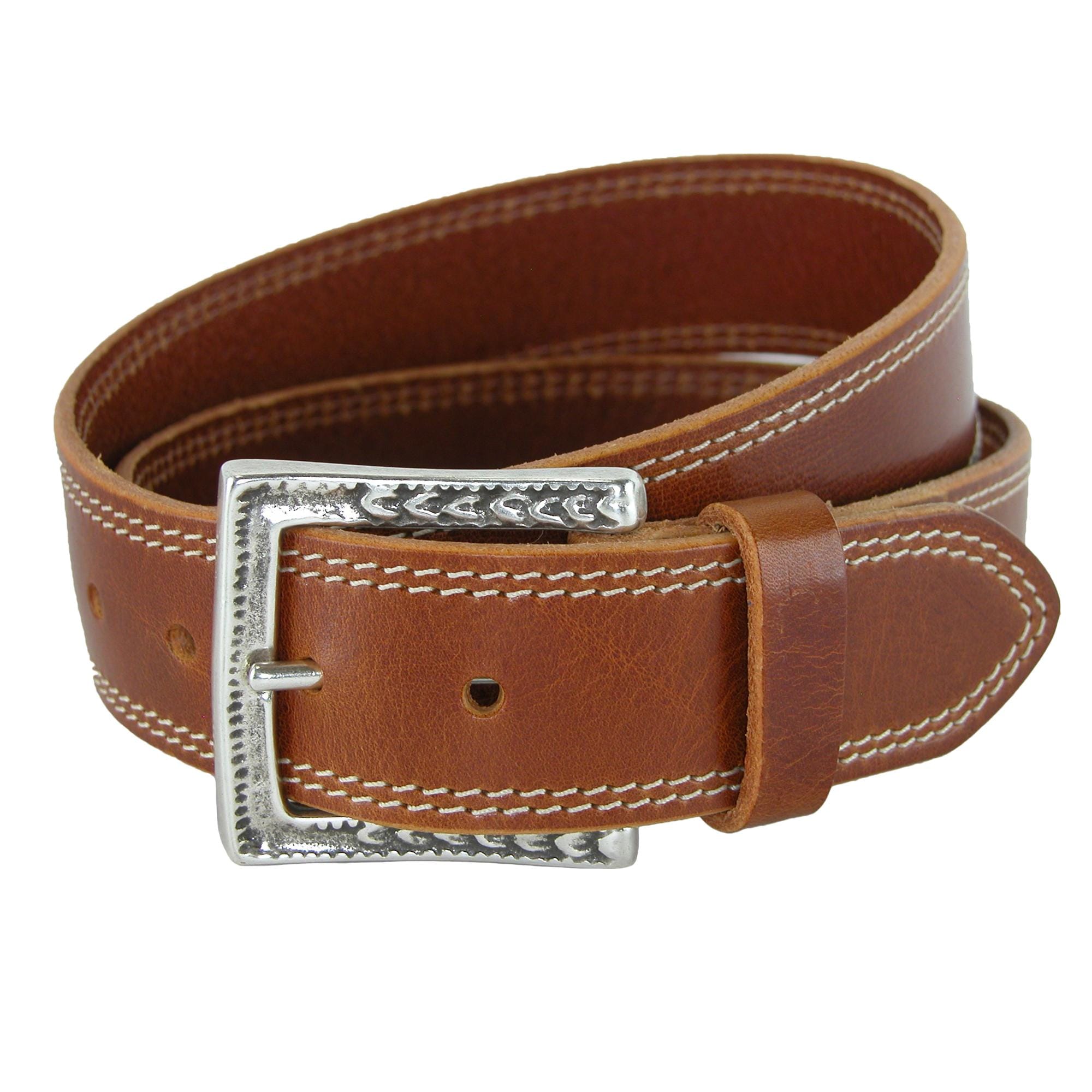 CrookhornDavis Men's Douglas SoHo Casual Pull Up Leather Jean Belt - Tan