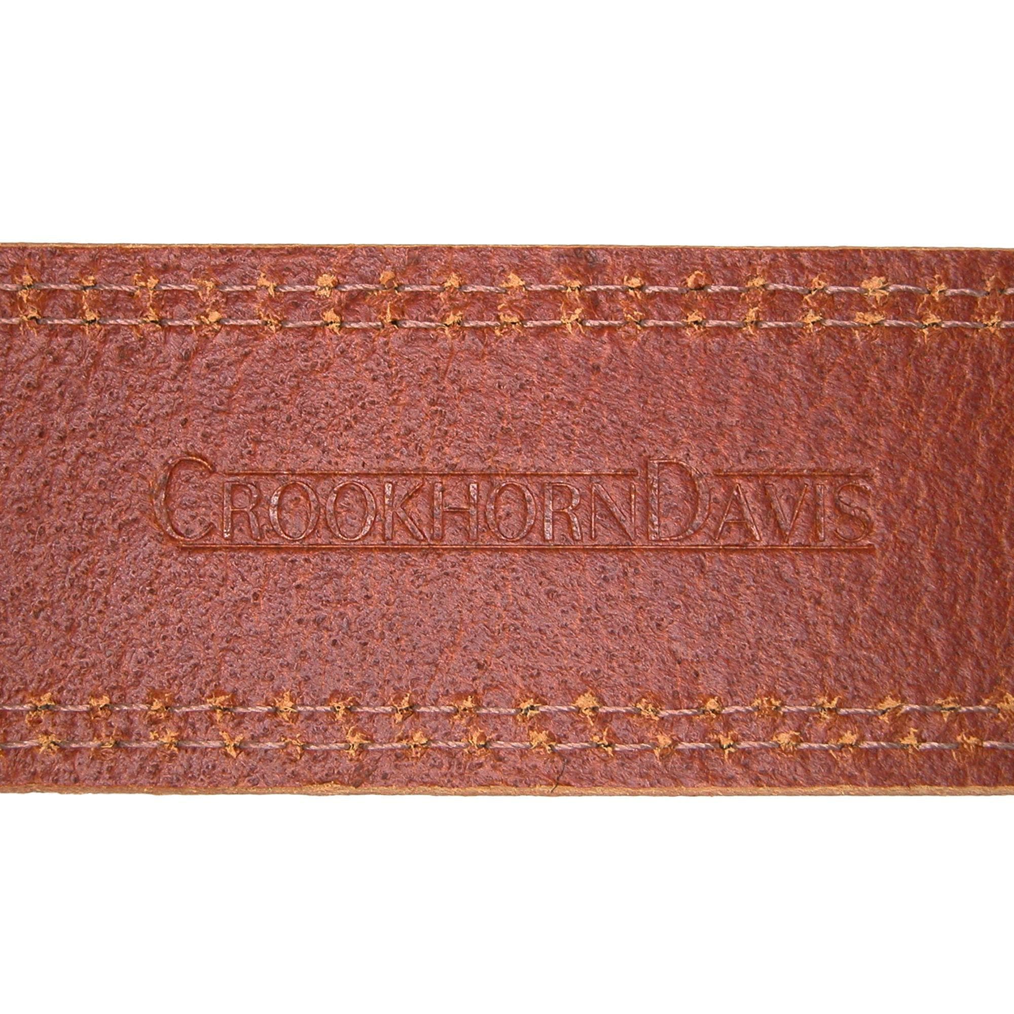 CrookhornDavis Men's Douglas SoHo Casual Pull Up Leather Jean Belt - Tan