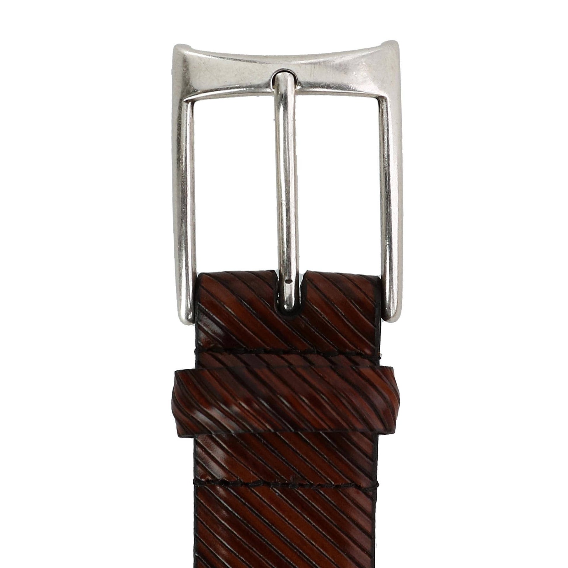 CrookhornDavis Men's The City Boulevard Italian Calfskin Leather Belt - Cognac