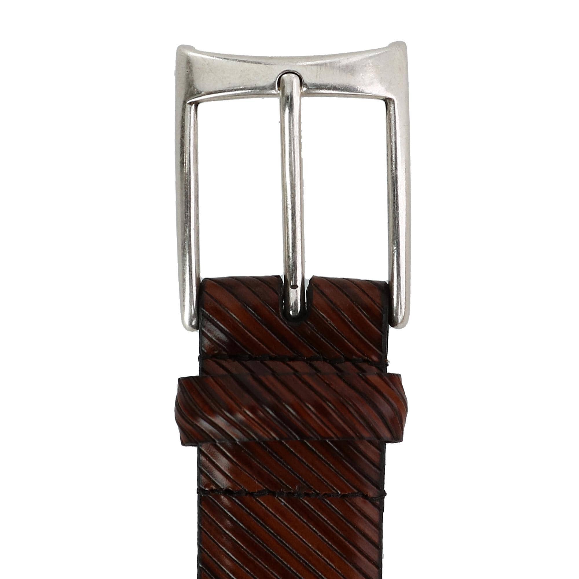 CrookhornDavis Men's The City Boulevard Italian Calfskin Leather Belt - Cognac