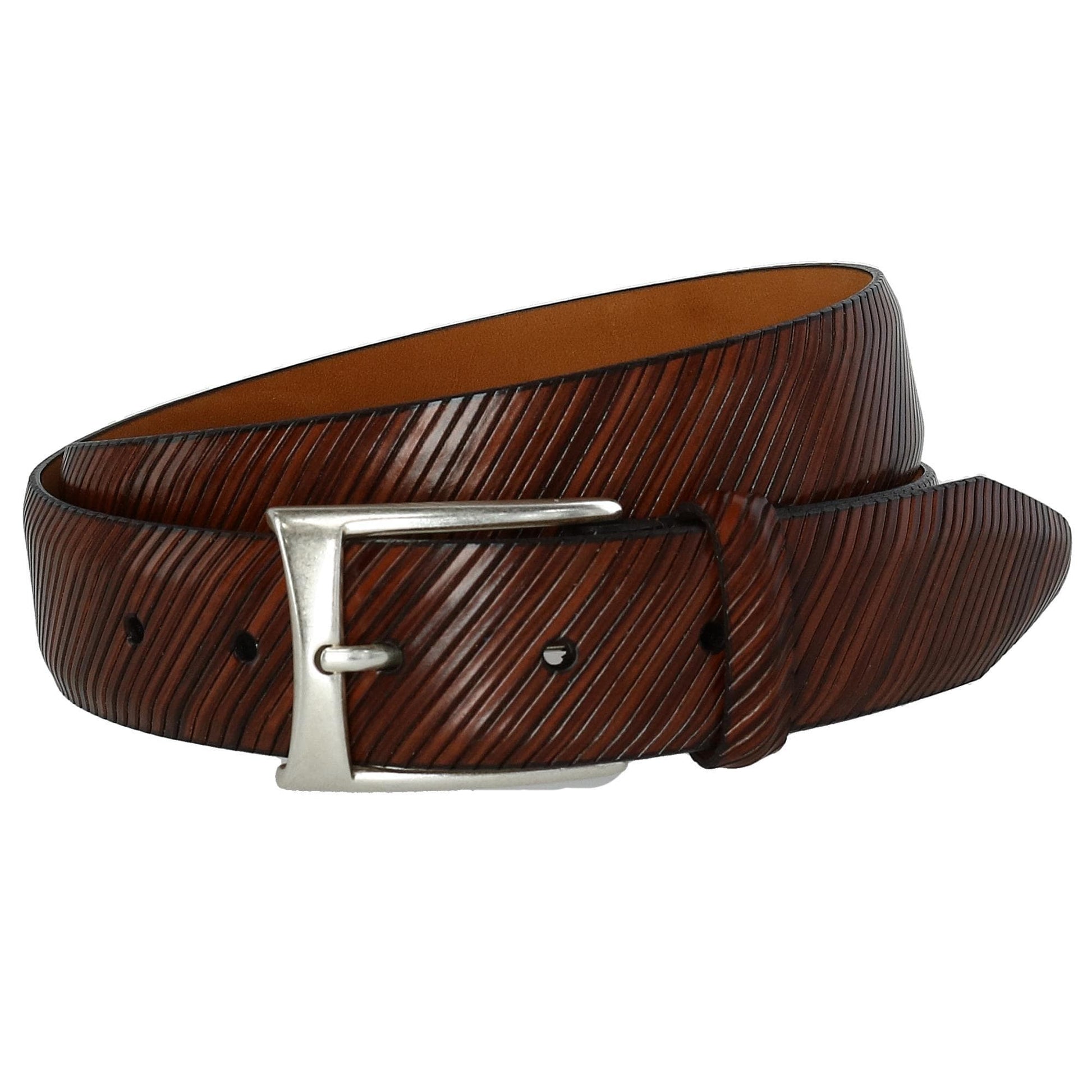 CrookhornDavis Men's The City Boulevard Italian Calfskin Leather Belt - Men's The City Boulevard Italian Calfskin Leather Belt