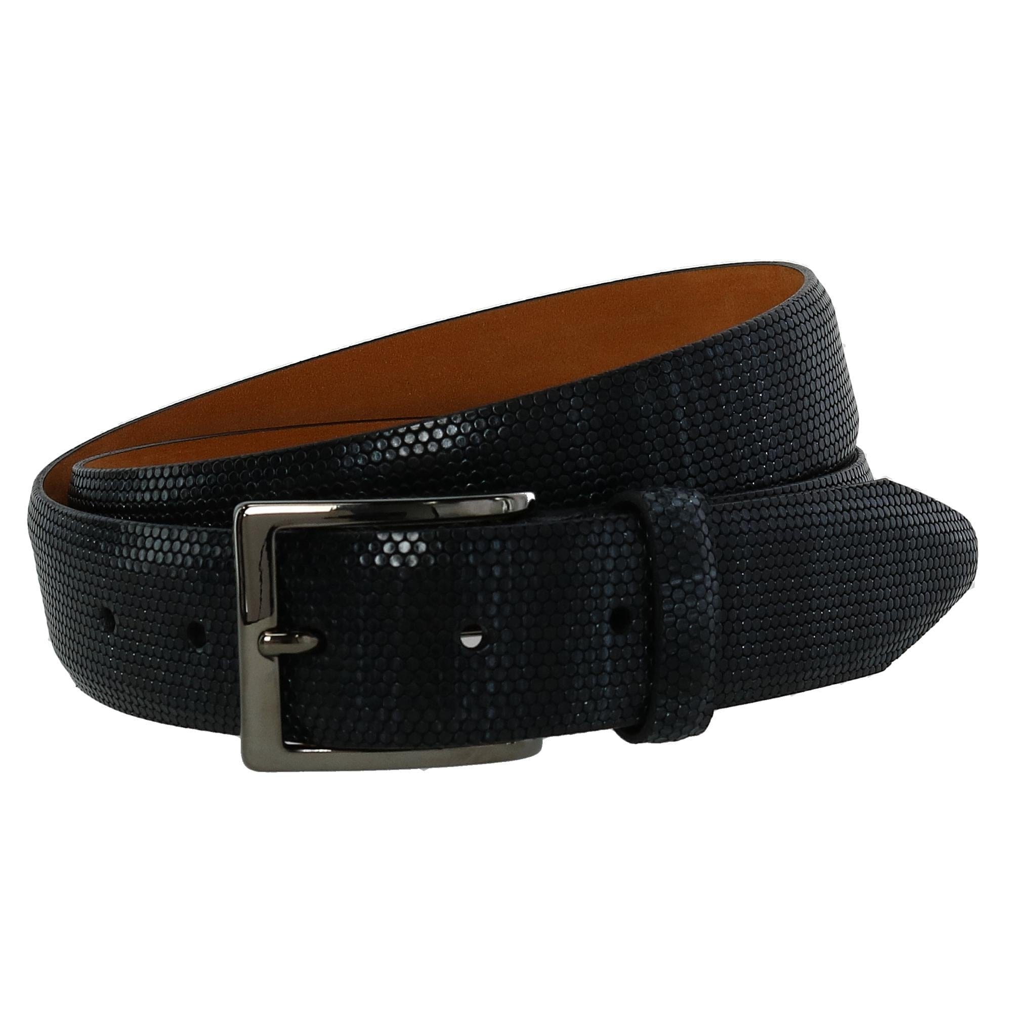 CrookhornDavis Men's The Ascot 35mm Italian Calfskin Leather Belt - Black