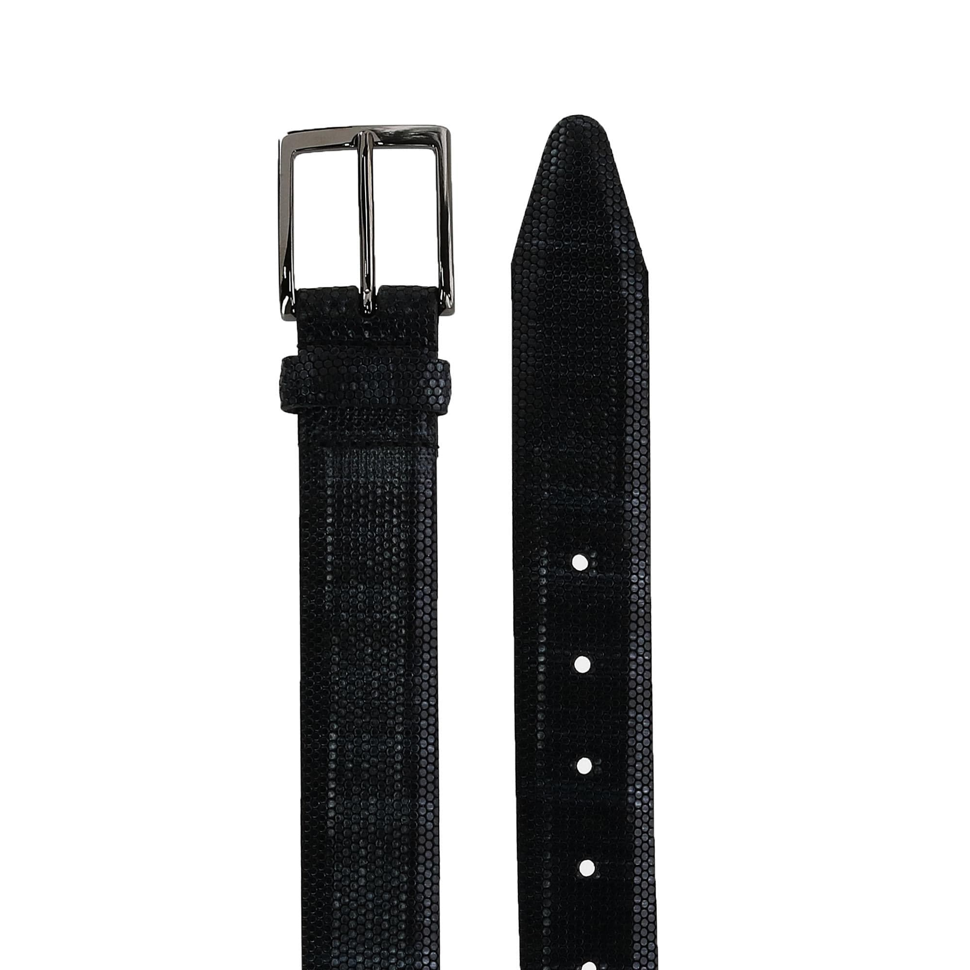 CrookhornDavis Men's The Ascot 35mm Italian Calfskin Leather Belt - Black