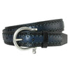 Men's Palazzo Perforated Two Tone Belt