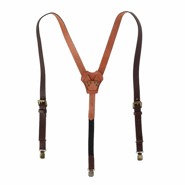 Men's The Bristol Clip End Leather Braces with Elastic Backstrap
