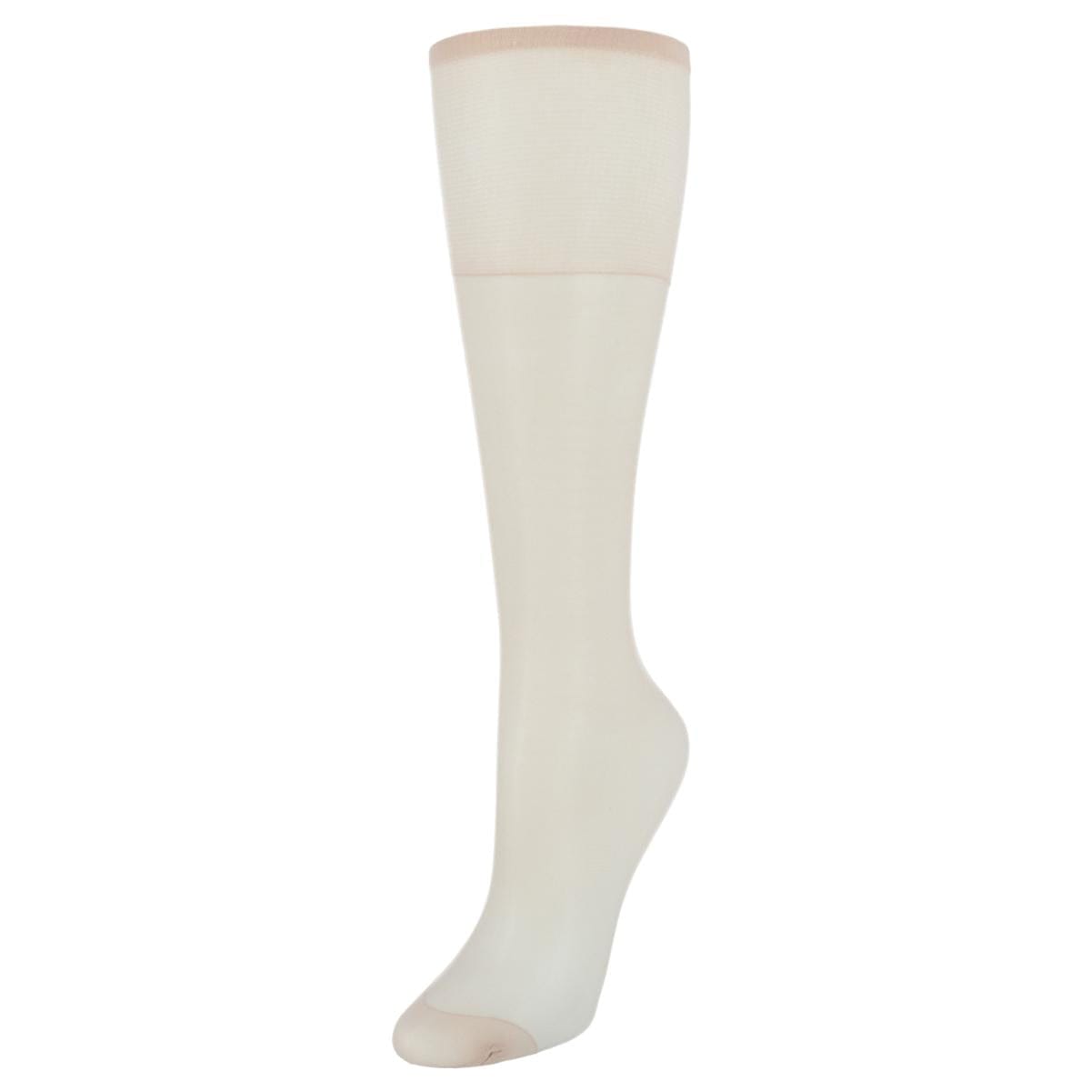 Hanes Women's Silk Reflections Sheer Knee Highs Reinforced Toe (2 Pack) - Travel Buff