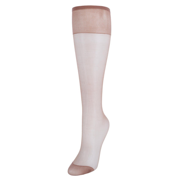 Women's Silk Reflections Sheer Knee Highs Reinforced Toe (2 Pack)