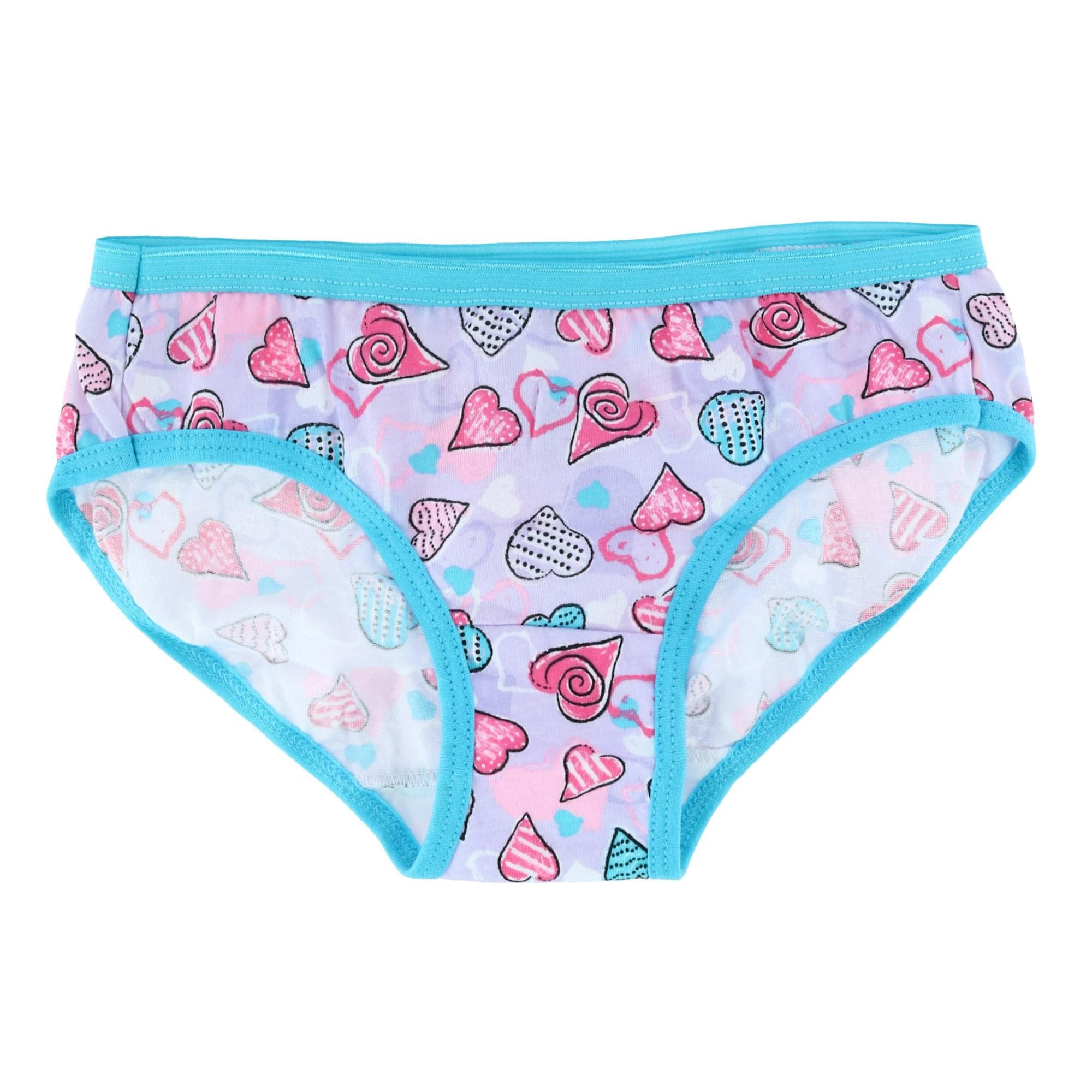 10-PACK Hanes Panties Girls Sz 6 Assorted Underwear 100% Cotton
