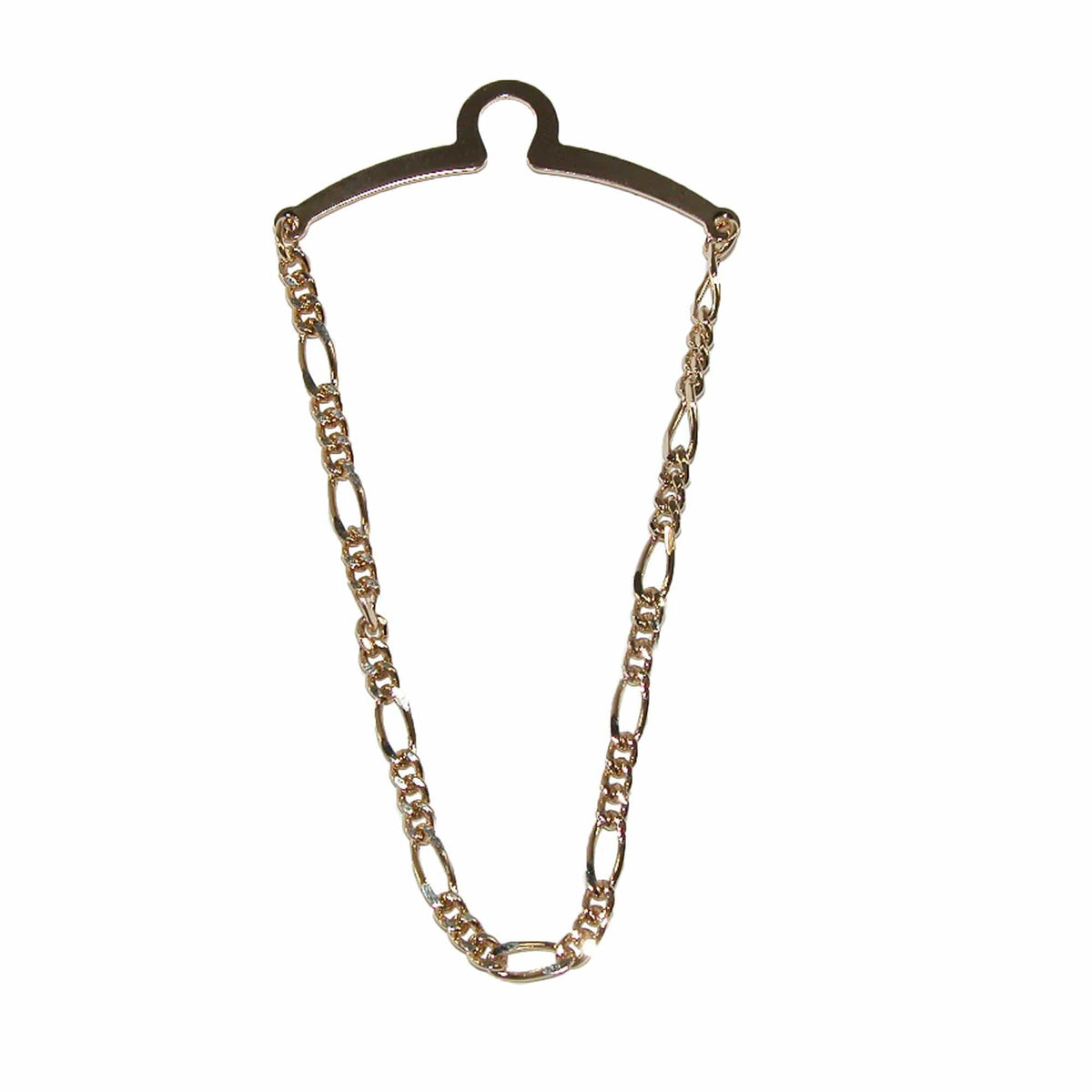 Competition Inc. Men's Figaro Style Link Tie Chain - Gold
