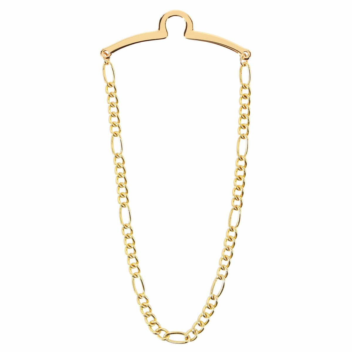 Competition Inc. Men's Figaro Style Link Tie Chains (Pack of 2) - Gold/Silver