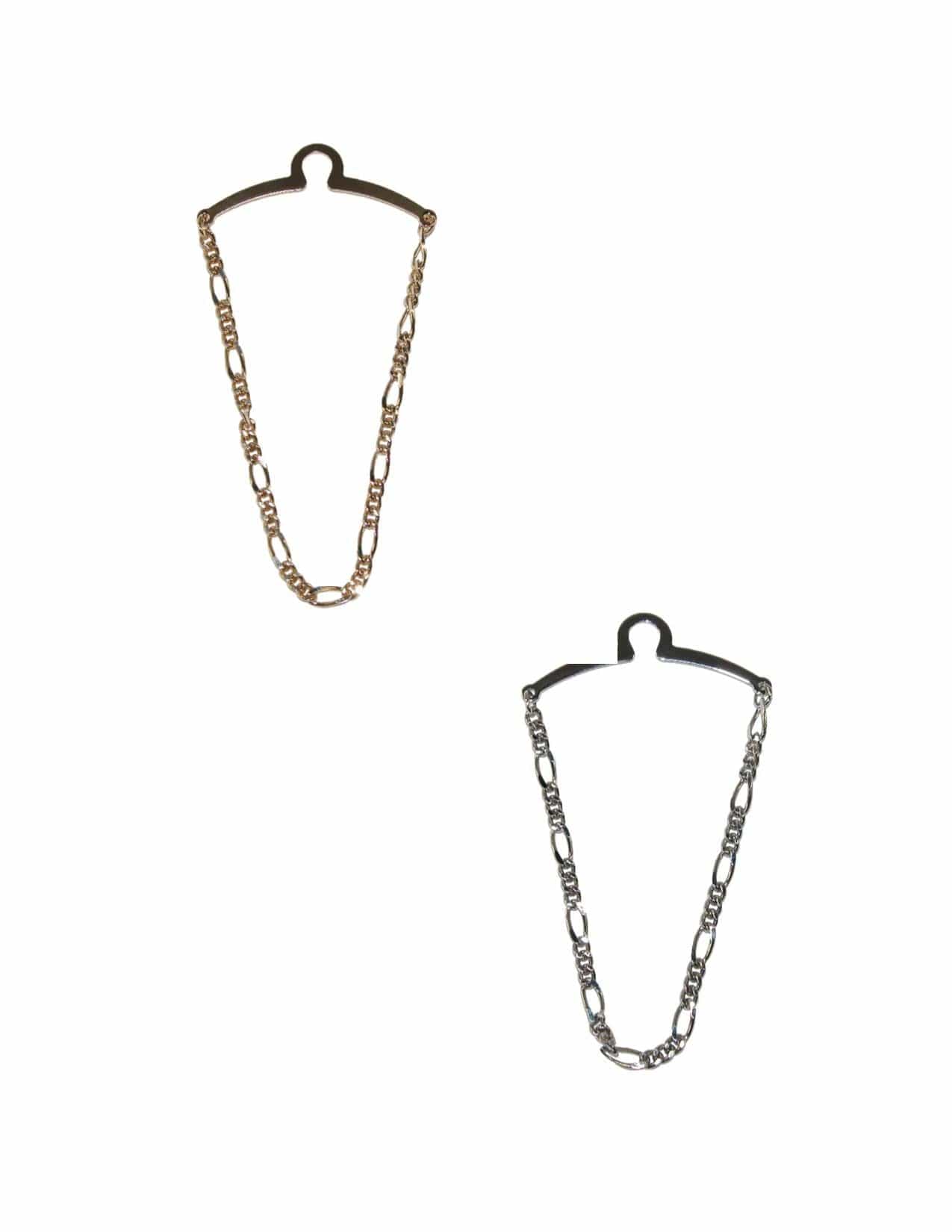 Competition Inc. Men's Figaro Style Link Tie Chains (Pack of 2) - Men's Figaro Style Link Tie Chains (Pack of 2)
