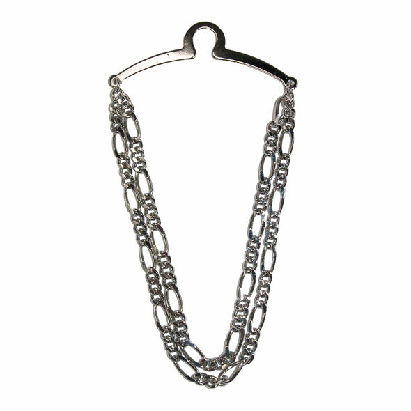 Men's Double Figaro Style Link Tie Chain