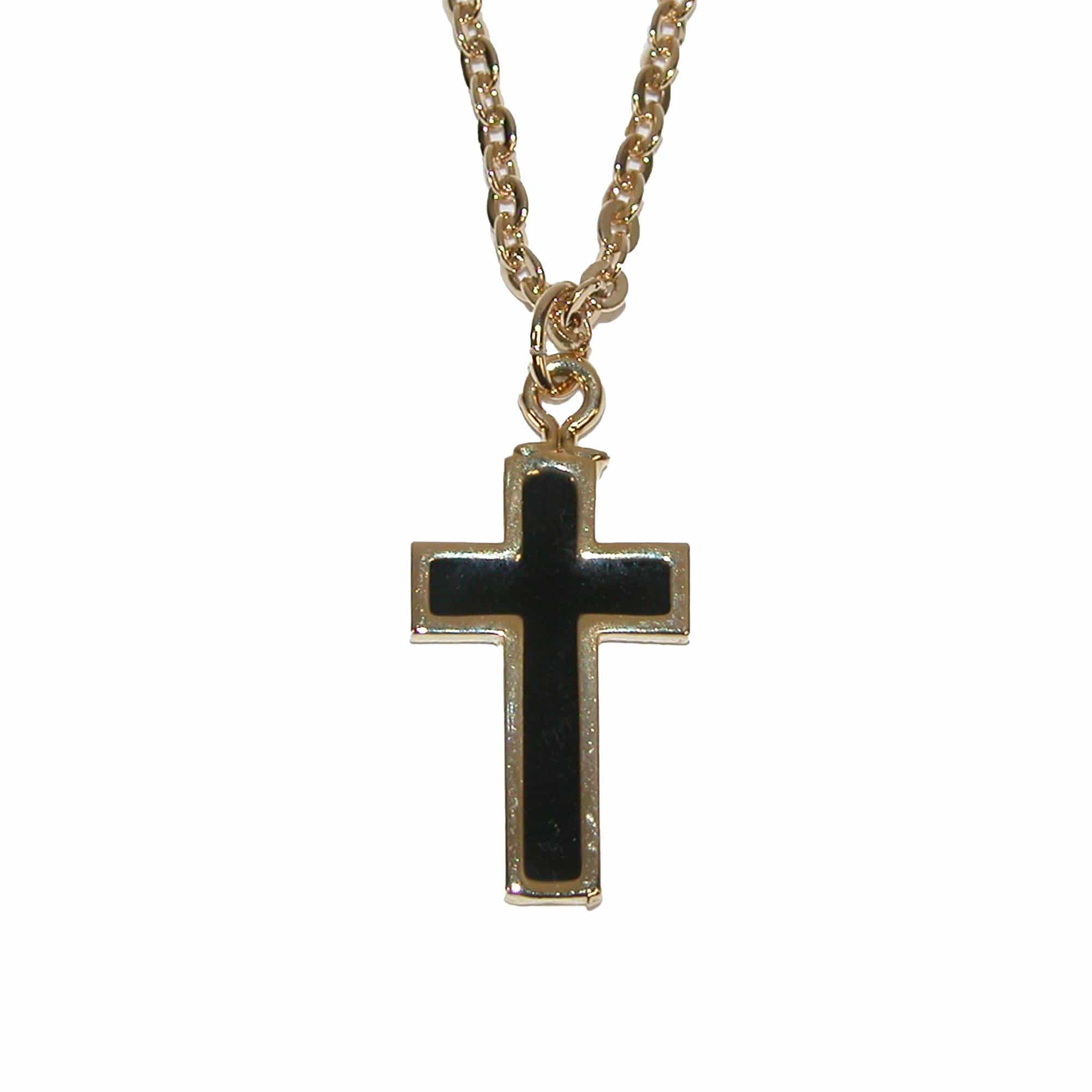 Competition Inc. Men's Cross Pendant Tie Chain - Gold