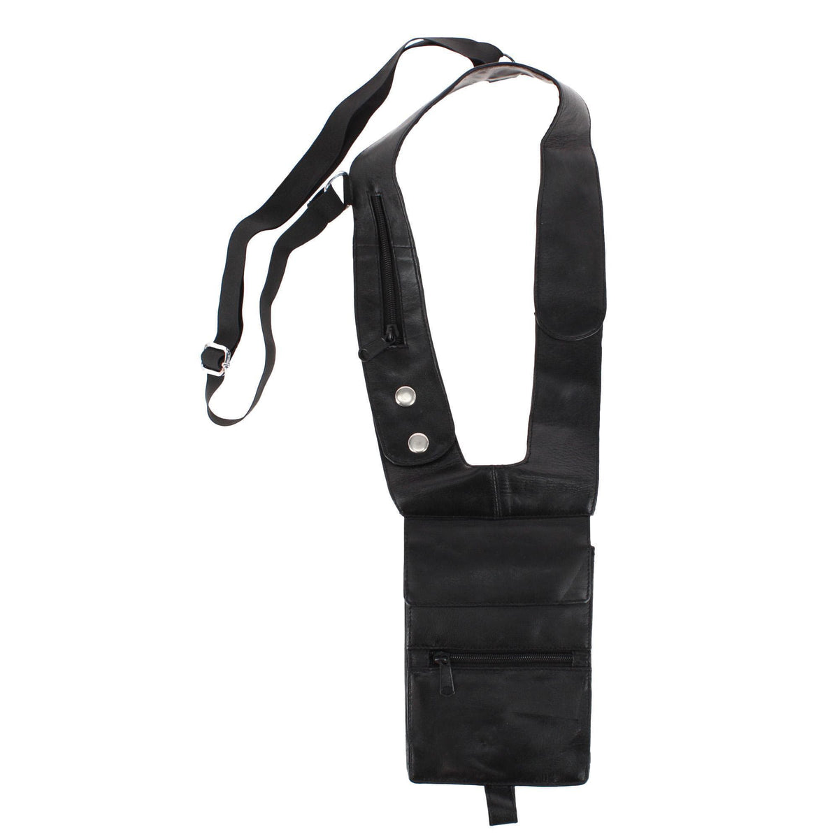 CTM® Leather Deluxe Travel Shoulder Wallet