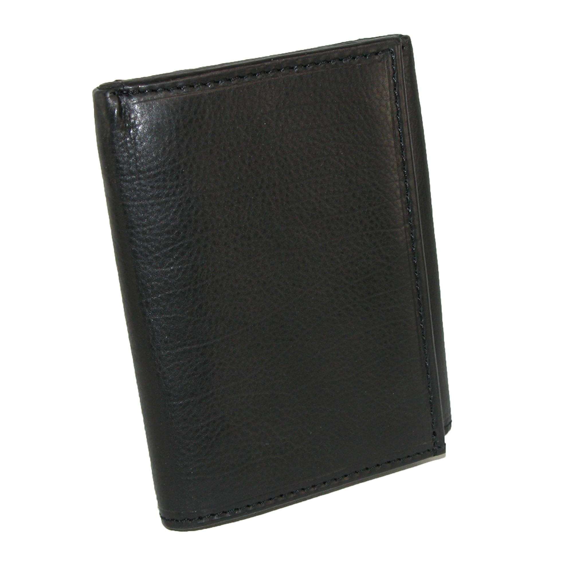 Paul & Taylor Men's Leather Badge Holder Trifold Wallet - Men's Leather Badge Holder Trifold Wallet