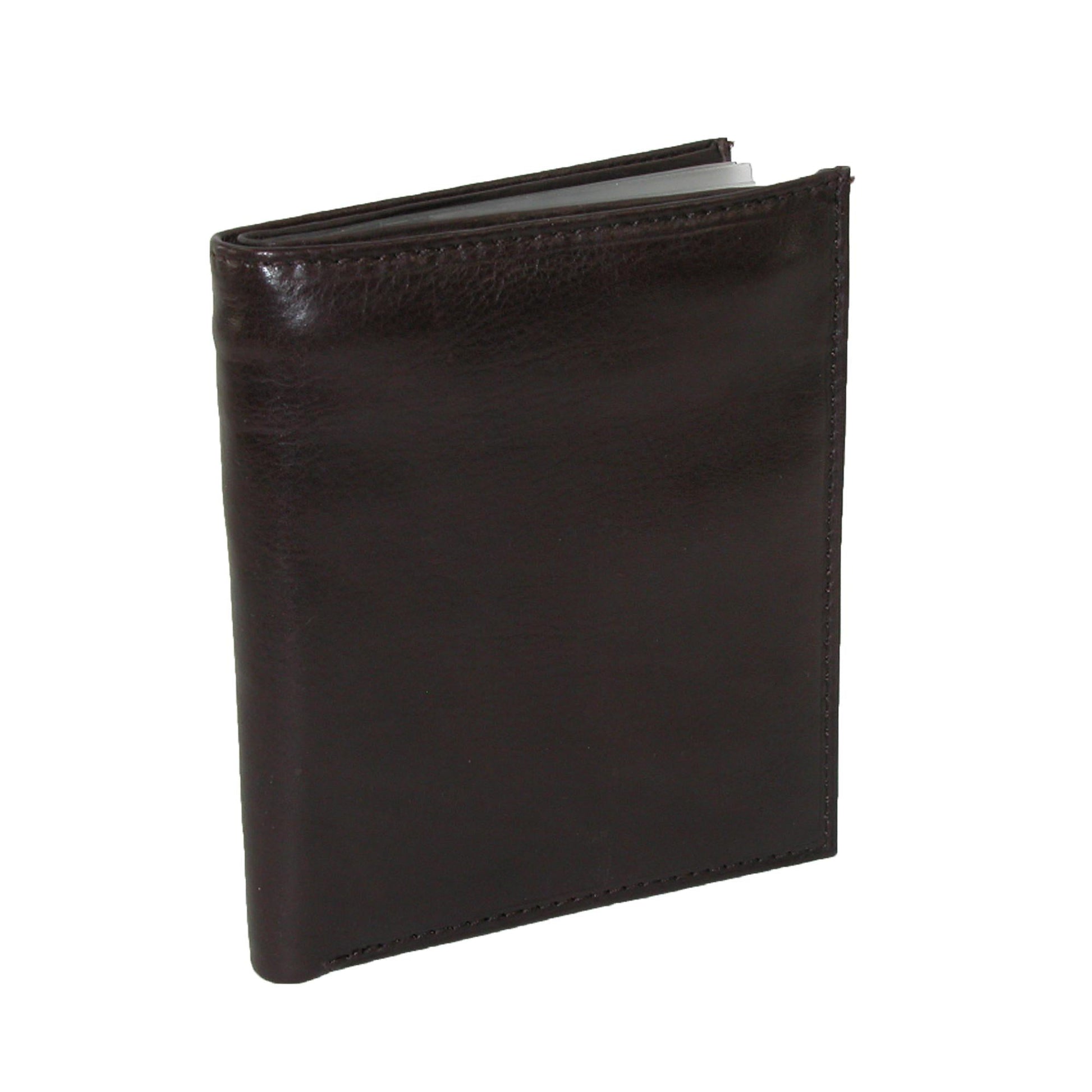 Paul & Taylor Men's Leather Deluxe Hipster Bifold Wallet - Men's Leather Deluxe Hipster Bifold Wallet