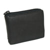 Men's Leather Zippered Bifold Wallet