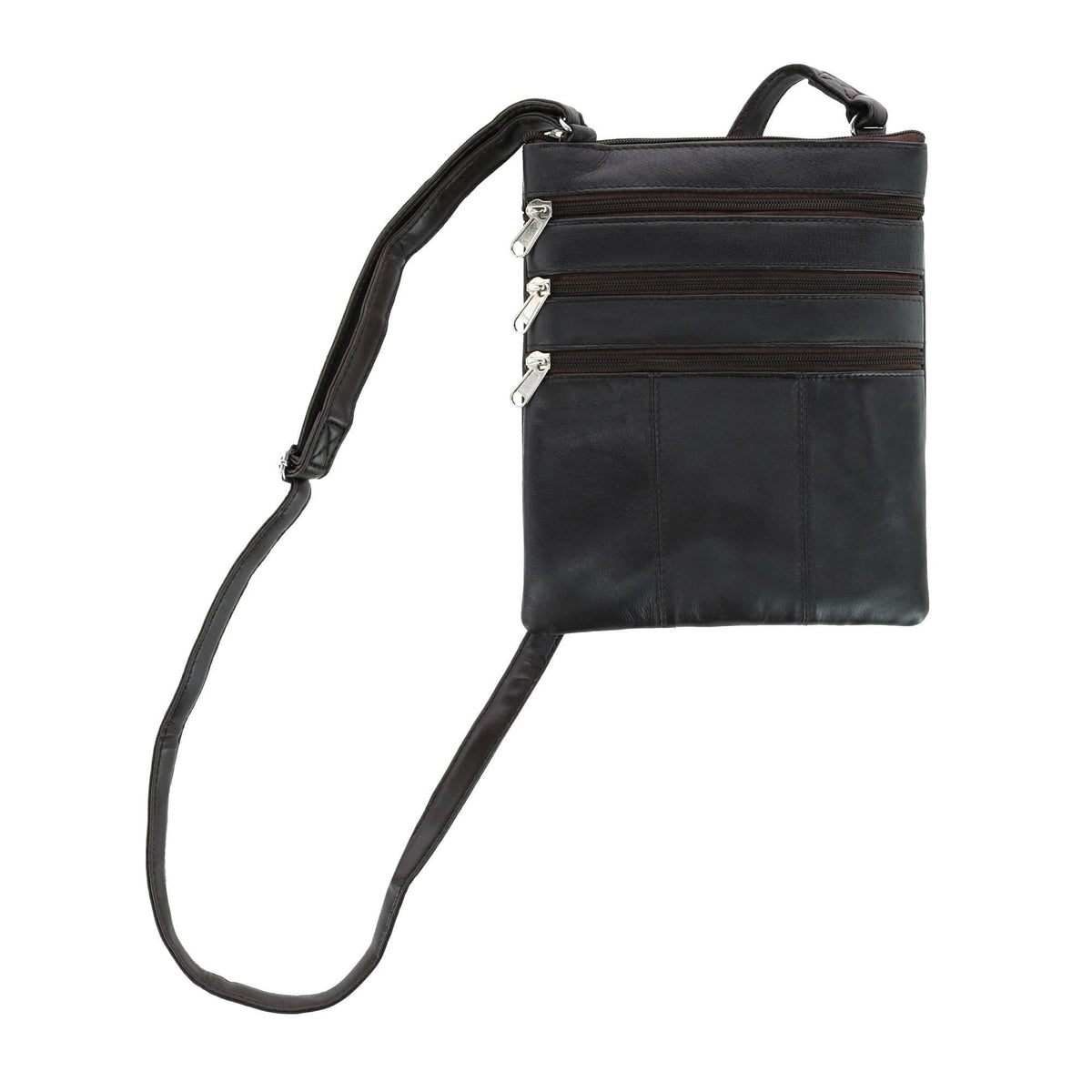 London Stitch Women's Leather Phone Pocket Crossbody Handbag - Brown
