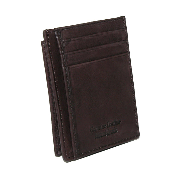 Men's Leather Front Pocket Credit Card ID Holder Wallet