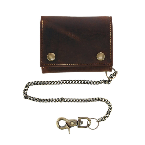 Men's RFID Hunter Leather Chain Wallet