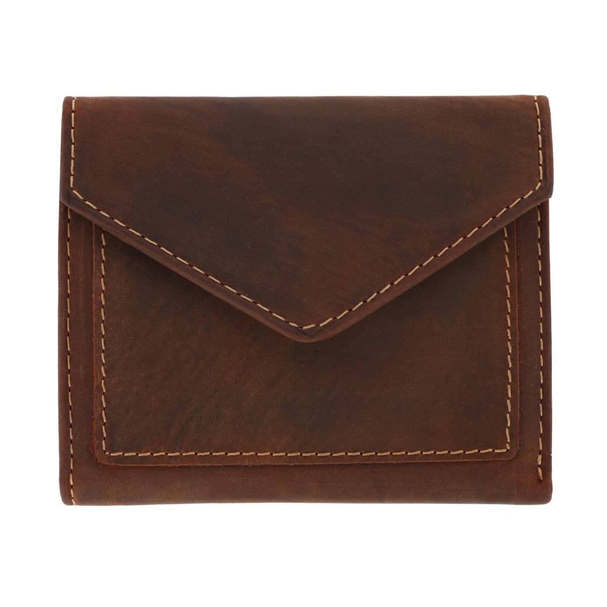 CTM® Men's Leather Envelope Style Trifold Wallet - Men's Leather Envelope Style Trifold Wallet