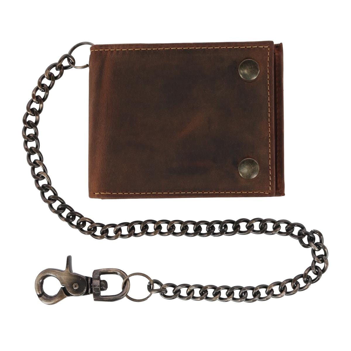 CTM® Men's Leather Bifold Chain Wallet - Men's Leather Bifold Chain Wallet