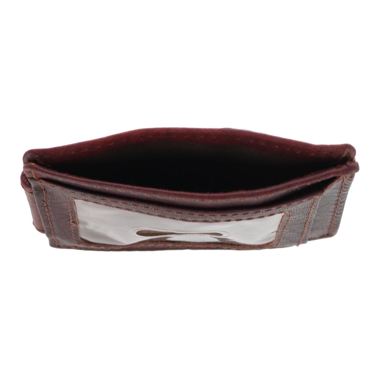 CTM® Men's Leather Front Pocket Money Clip - Brown
