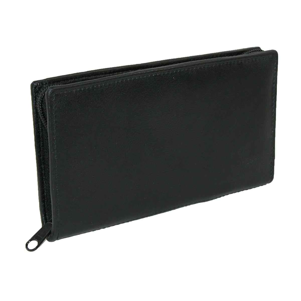 Leather Zippered Checkbook Cover and Wallet by Paul & Taylor ...