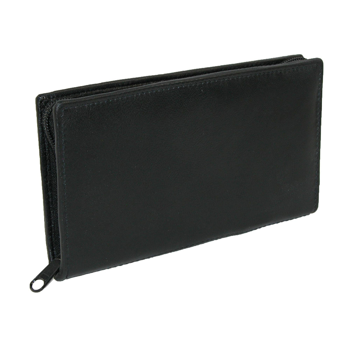 Paul & Taylor Leather Zippered Checkbook Cover and Wallet - Leather Zippered Checkbook Cover and Wallet