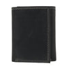 Men's Leather Contrast Stitch Trifold Wallet