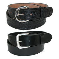 Black Basketweave and Black Plain