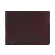 Men's RFID Vintage Leather Bifold Wallet with ID Flap