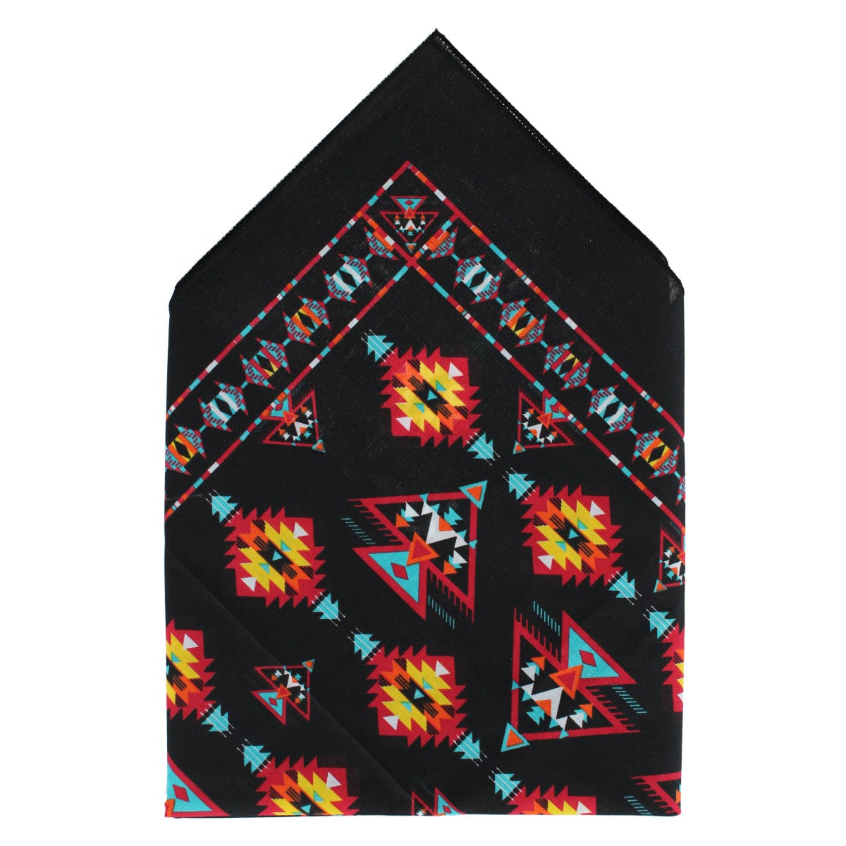 CTM® Apache Southwest Print Bandana - Black