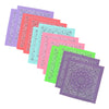 Cotton Kitchen Sink Paisley Print Bandana Set (Pack of 12)