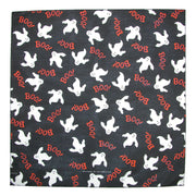 Glow In The Dark Halloween Boo Ghost Print Holiday Bandana