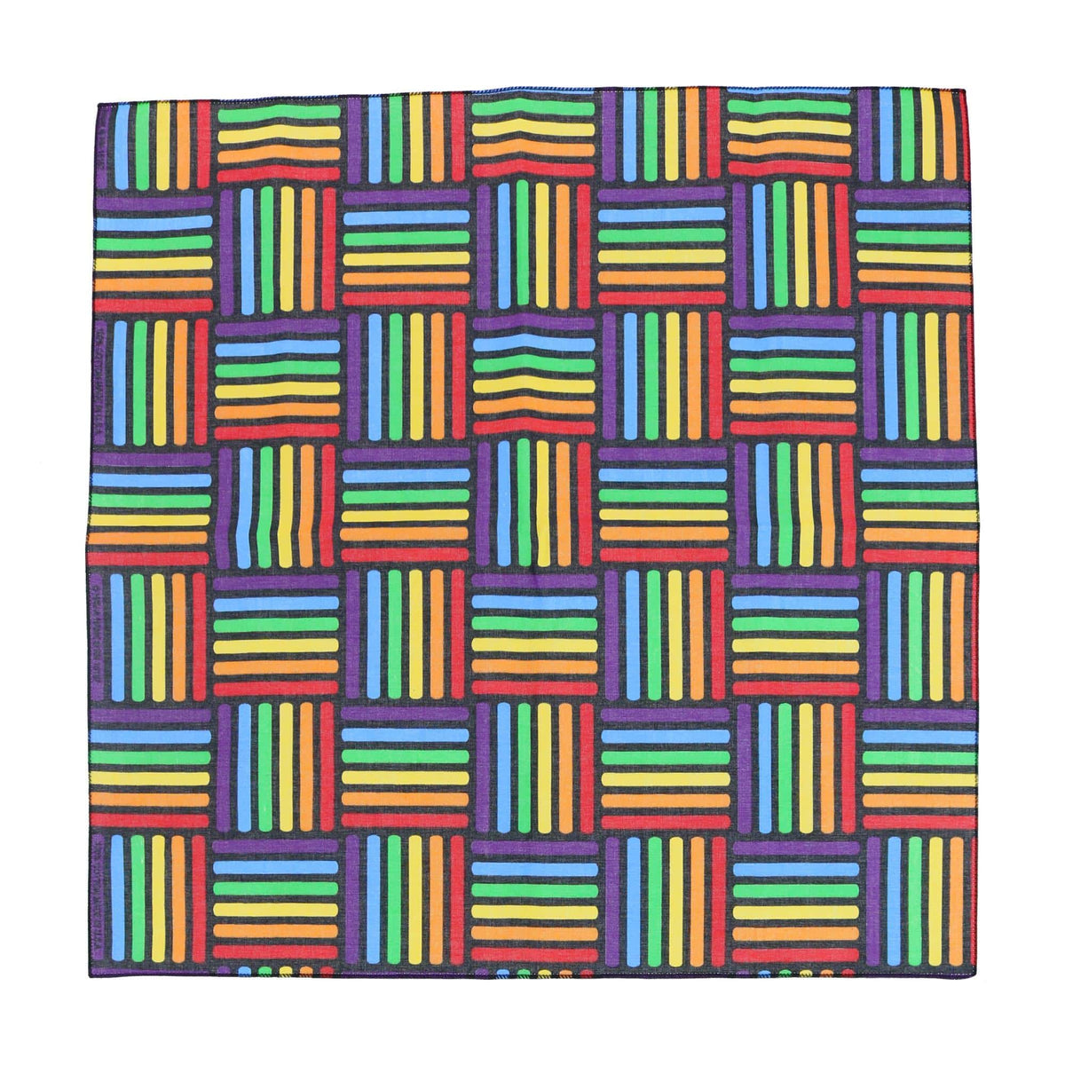 CTM® Cotton Rainbow Weave Print Bandana - Cotton Rainbow Weave Print Bandana