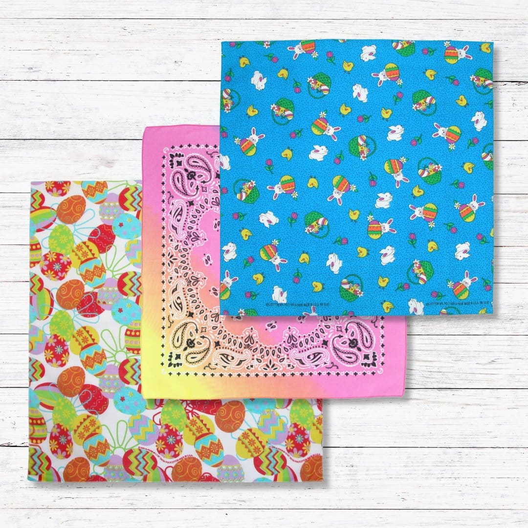 CTM® Pastel Ombre Paisley Print Bandana - Multi-Color