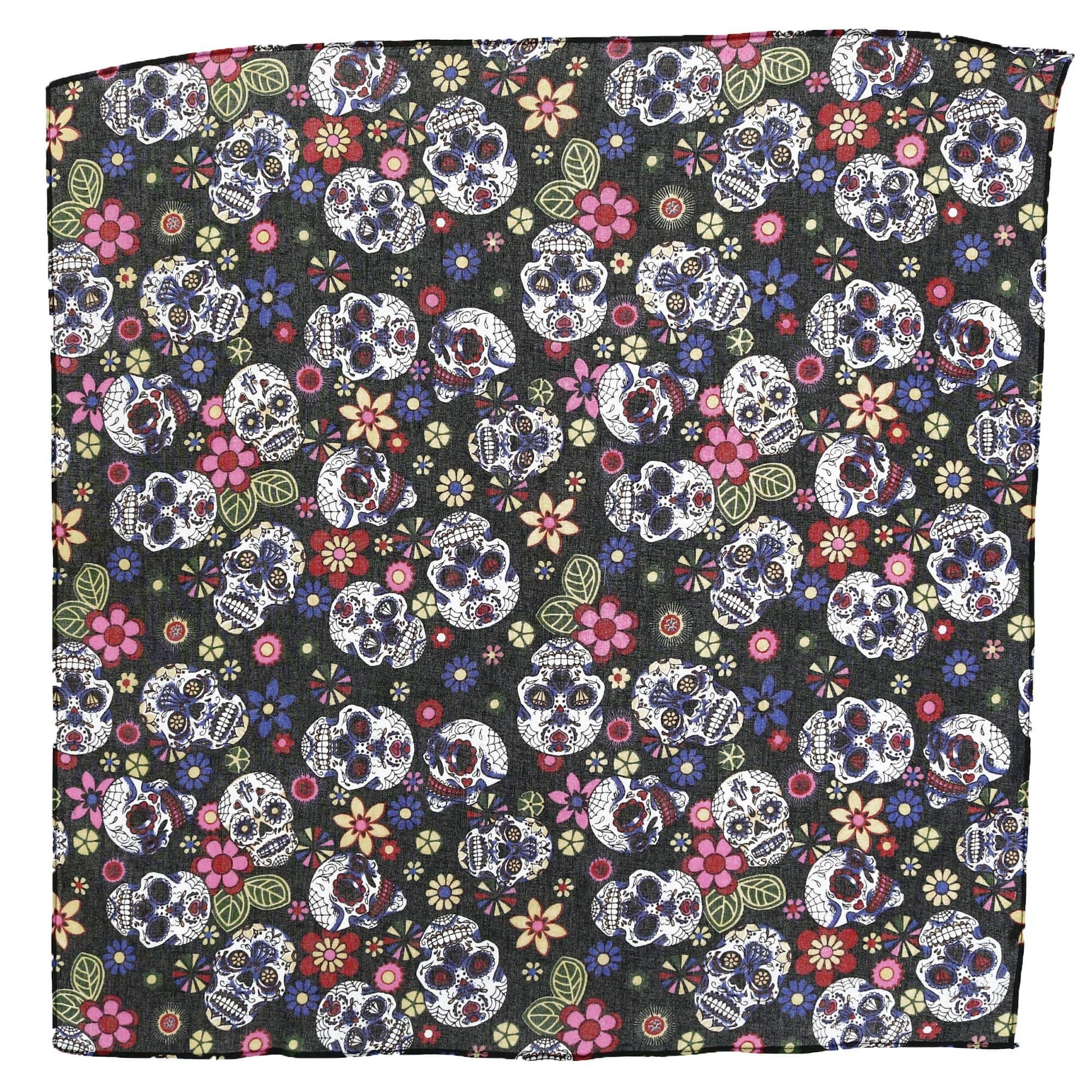CTM® Day of the Dead Skull Print Bandana