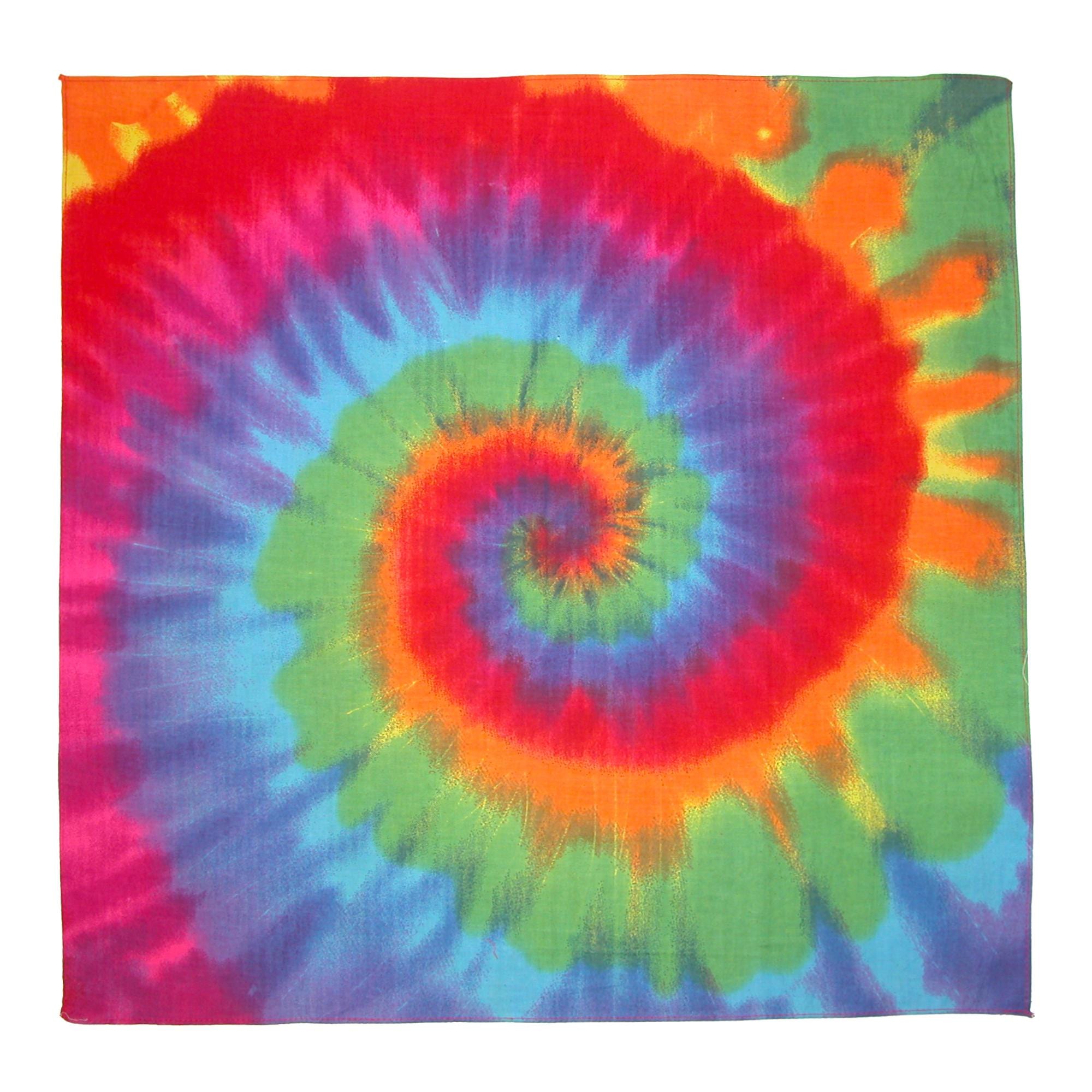 CTM® Rainbow Tie Dye Bandana