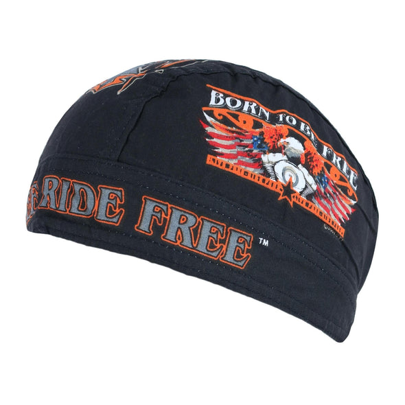 Cotton Premium Lined Born to be Free Do Rag