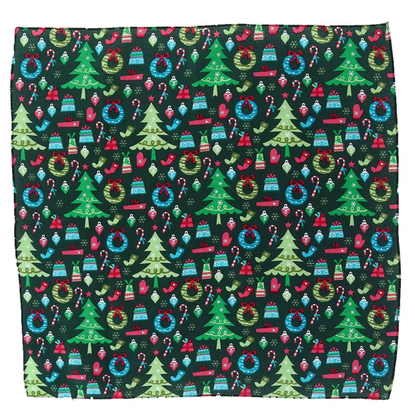 Trendy Christmas Pattern Holiday Print Bandana