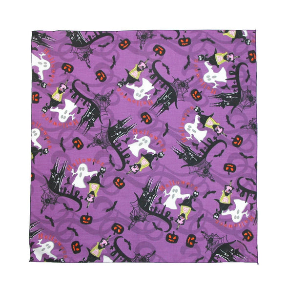 Glow in the Dark Witches and Ghosts Halloween Holiday Bandana