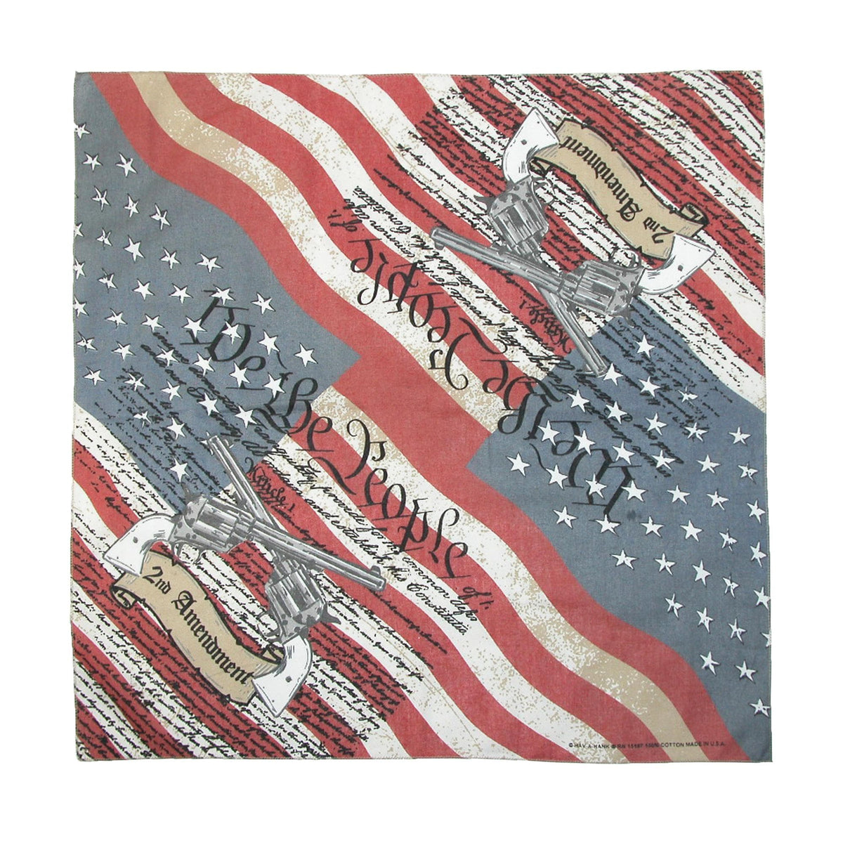CTM® Cotton Second Amendment Bandana - Cotton Second Amendment Bandana