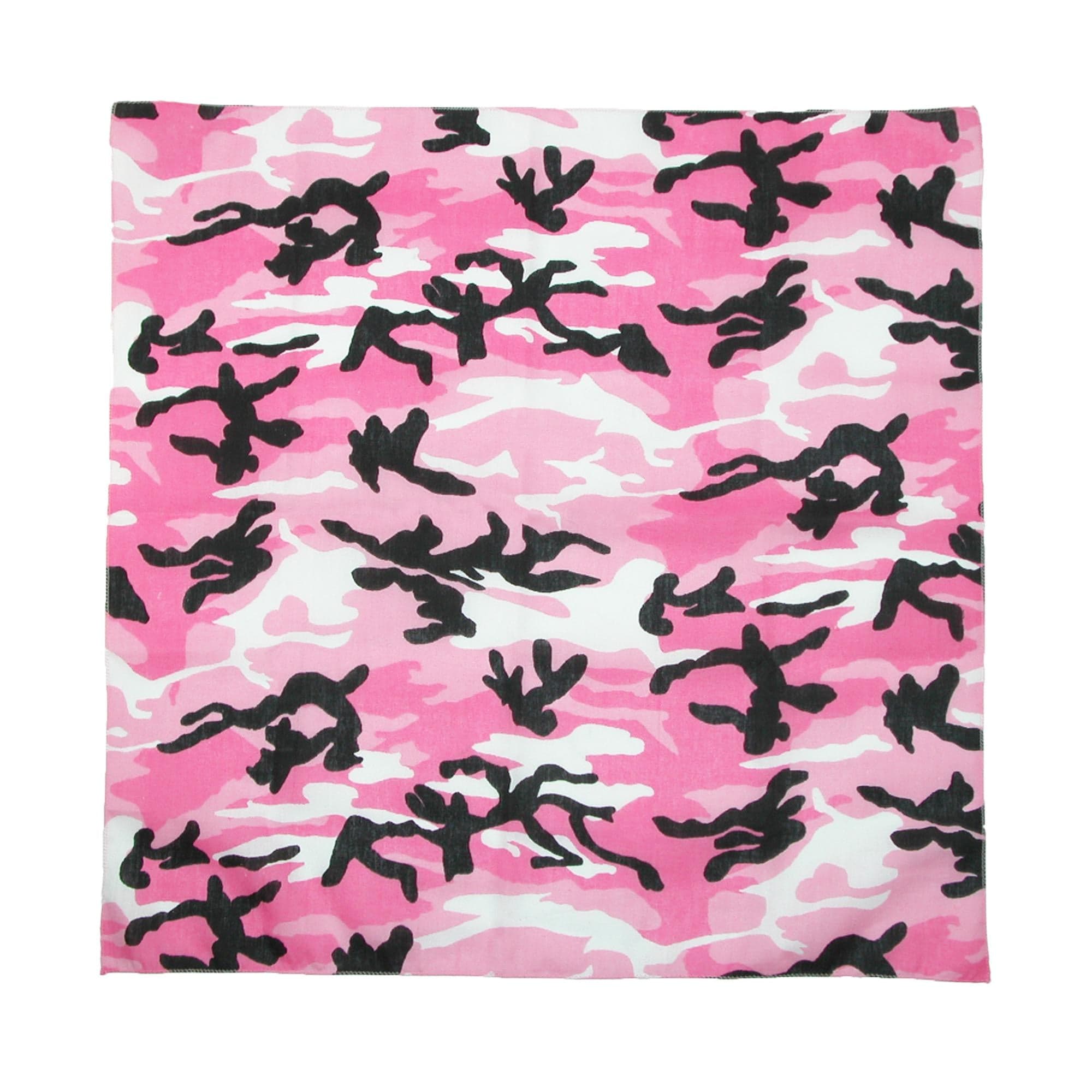 CTM® Women's Cotton Pink Camouflage Bandana - Women's Cotton Pink Camouflage Bandana