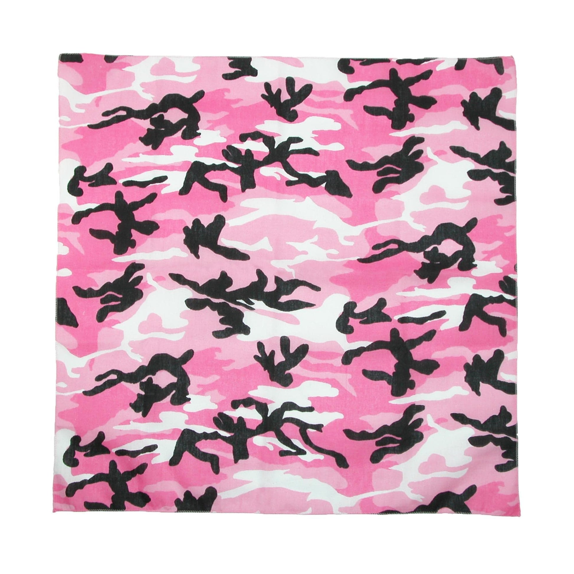 CTM® Women's Cotton Pink Camouflage Bandana (Pack of 5) - Women's Cotton Pink Camouflage Bandana (Pack of 5)